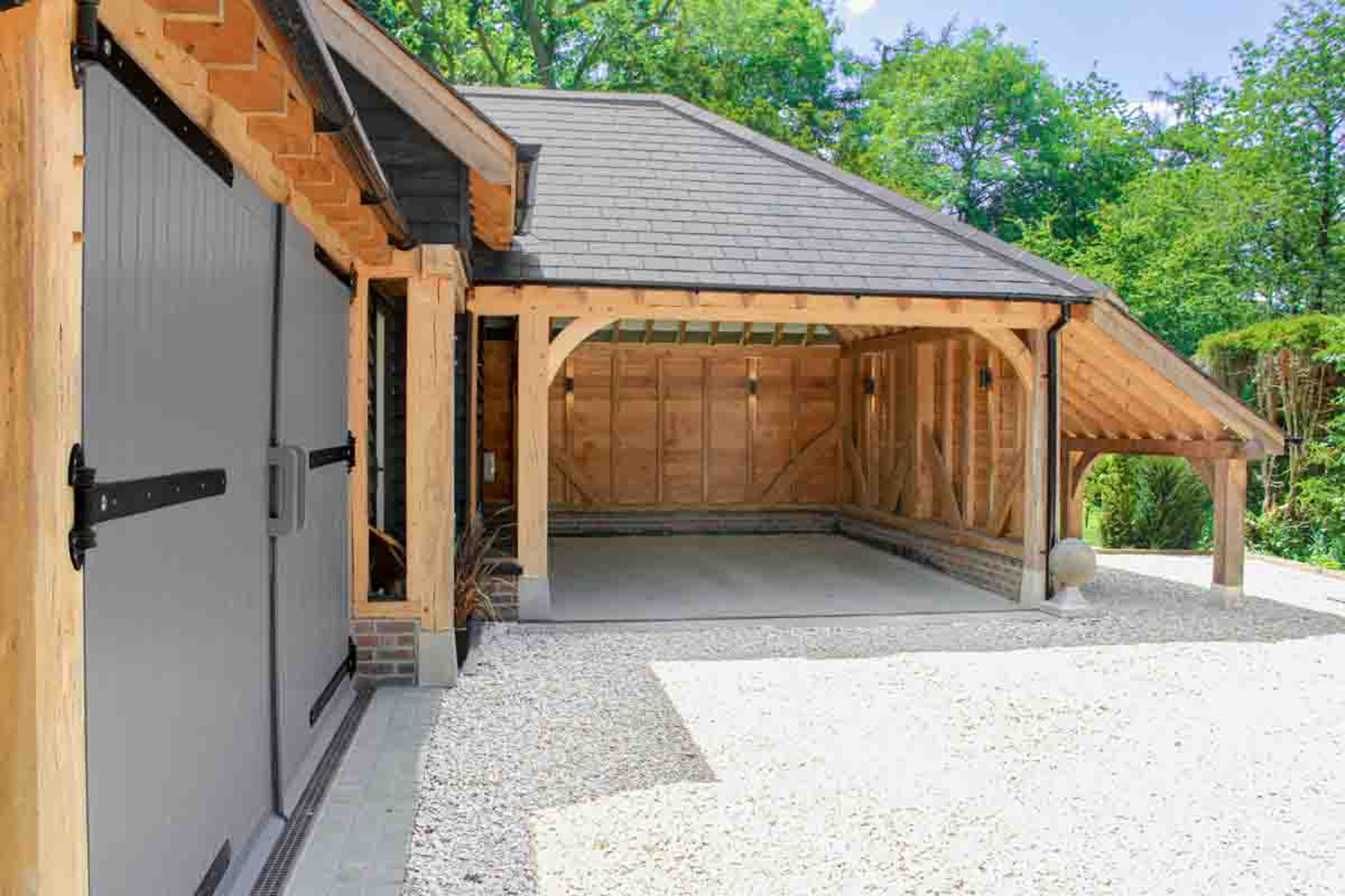 Elevation of Carport, Lean To and Garage Doors